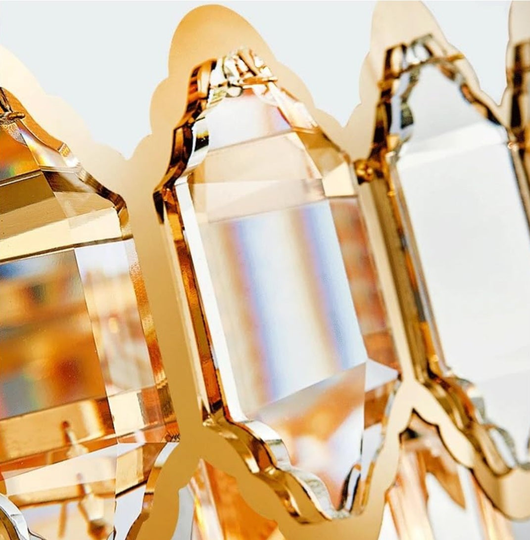 Gold Crystal Chandelier