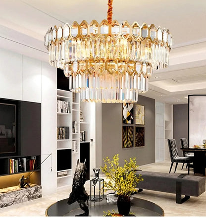 Gold Crystal Chandelier