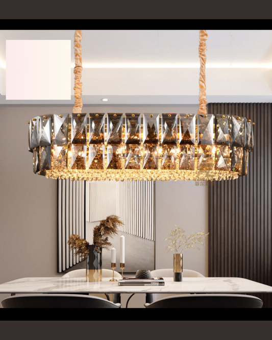 Amber Crystal pendant Chandelier