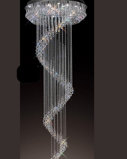 Crystal Spiral Chandelier