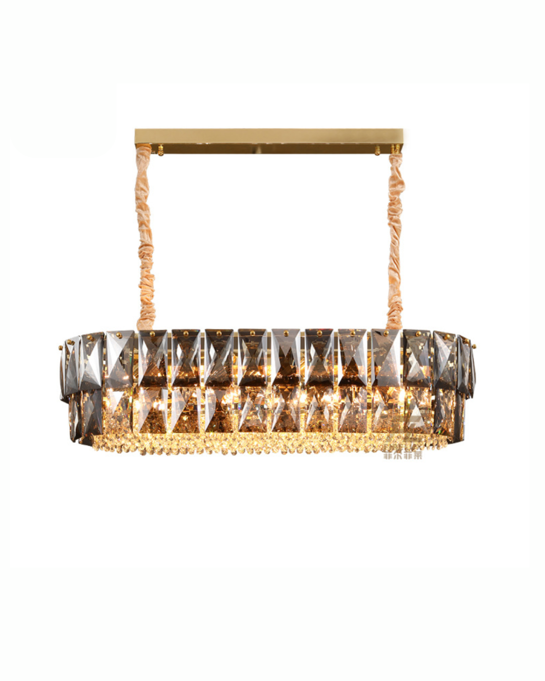 Amber Crystal pendant Chandelier