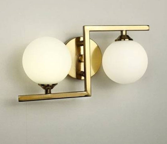 Mid-Century Modern Dual Globe Wall Sconce