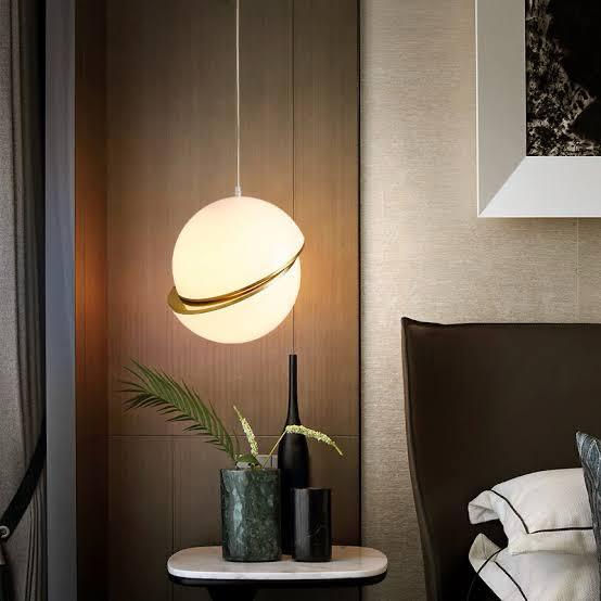 Norweigian Style Golden Pendant Light