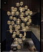 Gold Leaf Chandelier