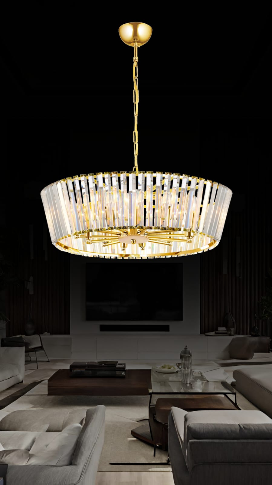 Serenne Crystal Chandelier