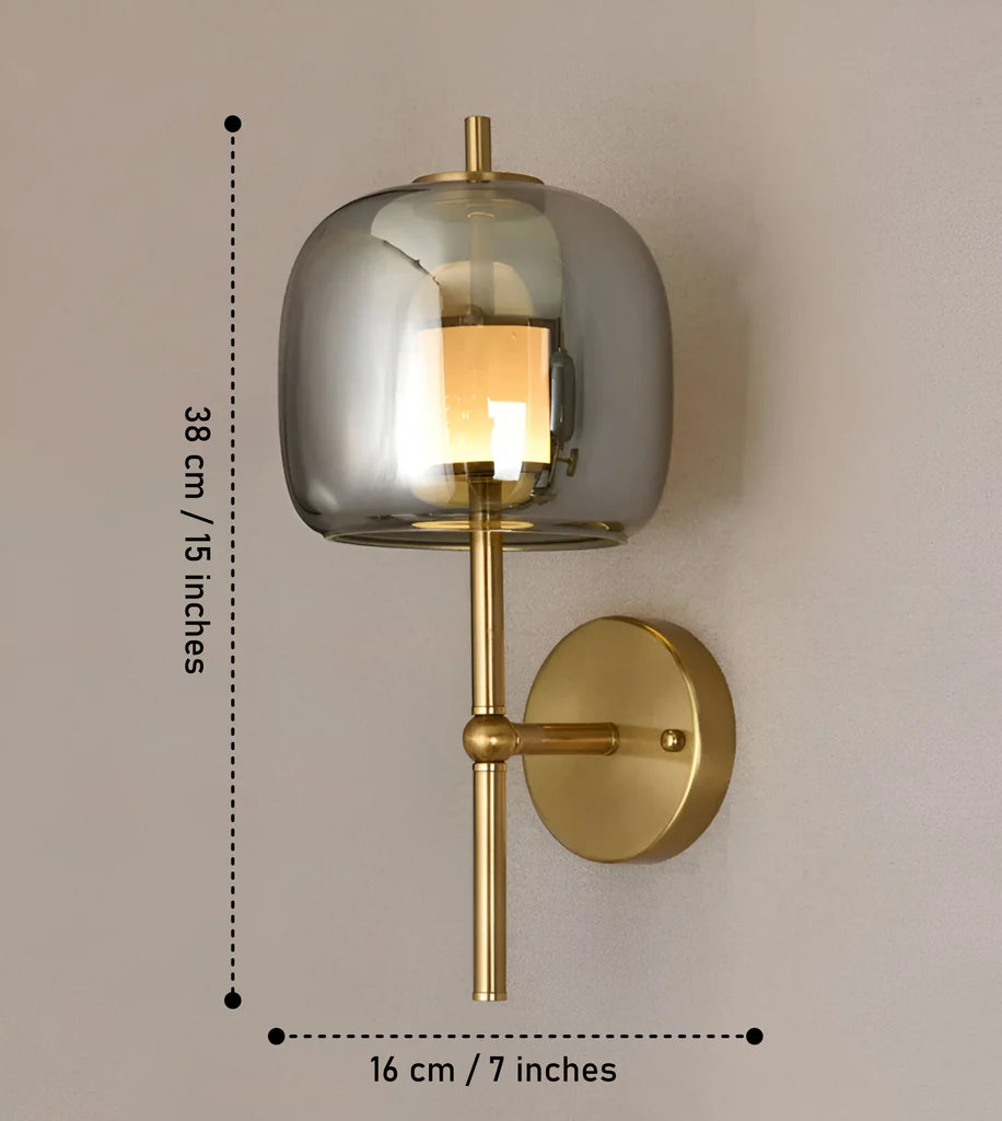 Glass Bedside Wall Lamp