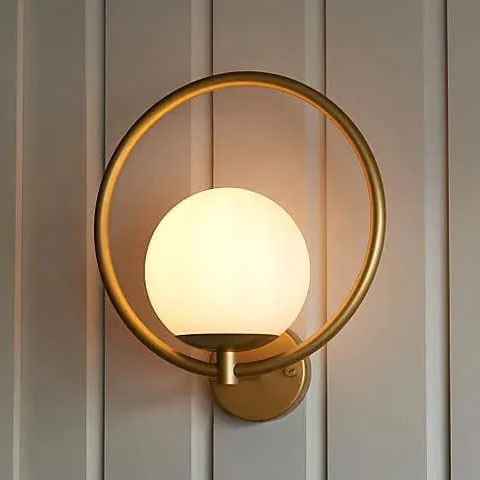 Globe in Circle Wall Light