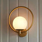 Globe in Circle Wall Light